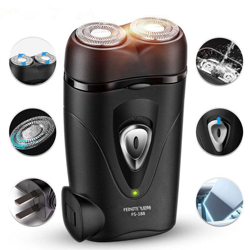 Rechargeable Men's Electric Shaver with Ergonomic Design for Comfort