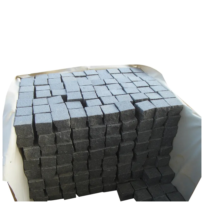 10X10X10 Cm G654 Dark Grey Granite Cubestone