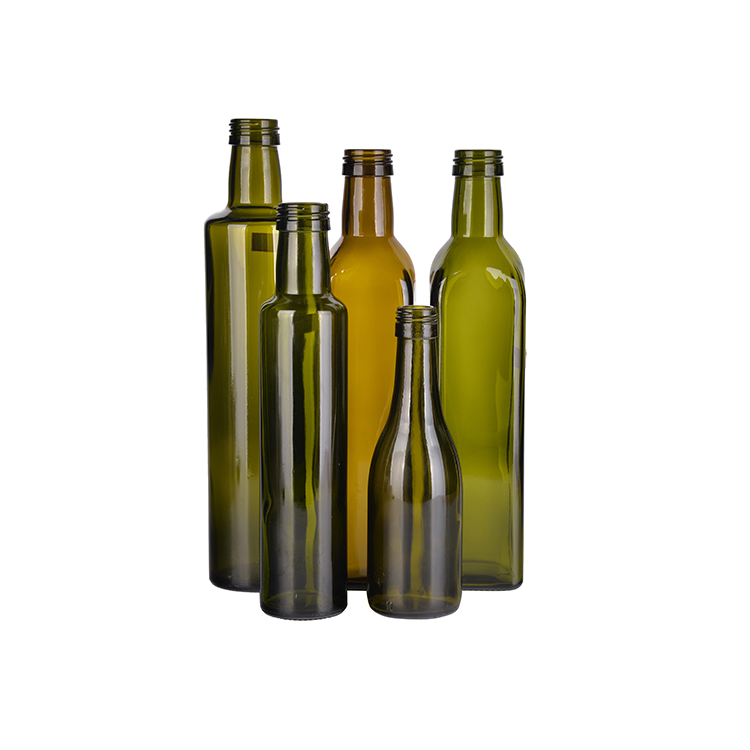 Best Price Round Glass Olive Oil Bottle with Screw Sealing Type in 25cl