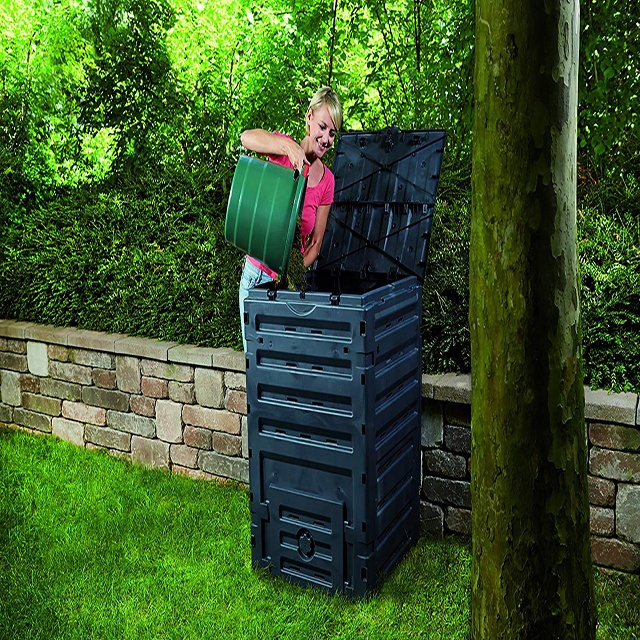 300L Plastic Compost Bin Backyard Composting, Garden 80-Gallon (300L) Composting
