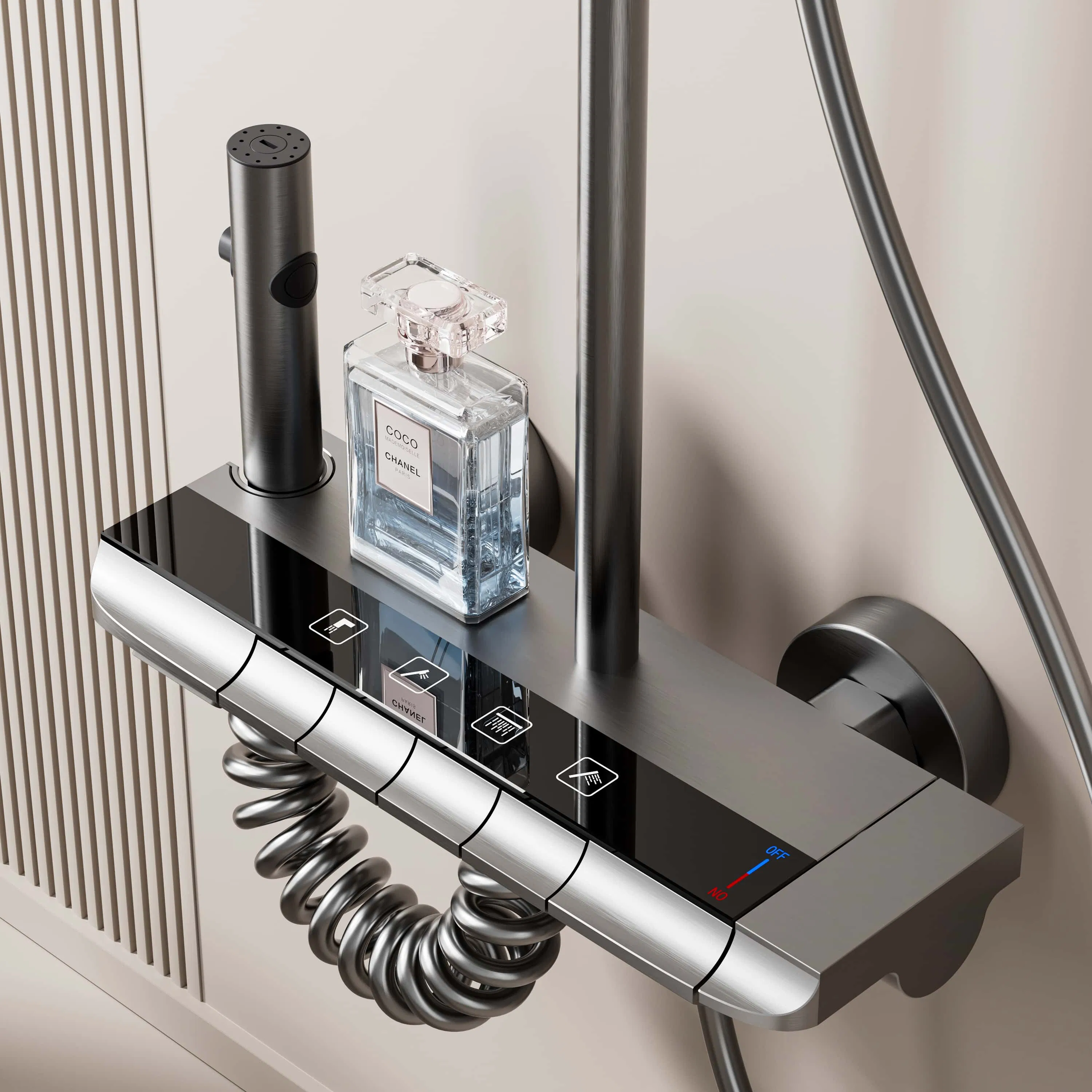 Premium Bathroom Shower Set with Luxury Rainfall Faucet and Mixer