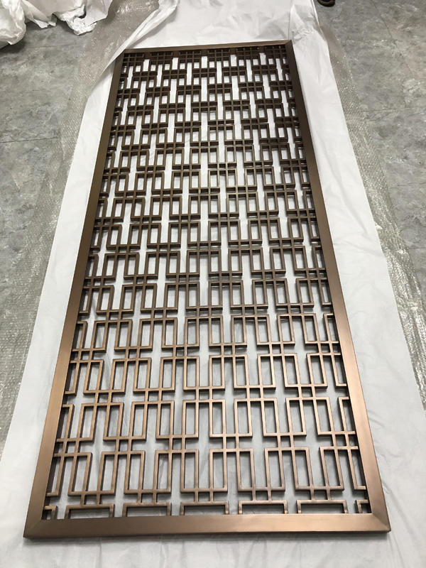 Custom Laser Cut Decorative Garden Screen Partition Panel Stainless Rusty Corten Steel Metal Privacy Garden Screen