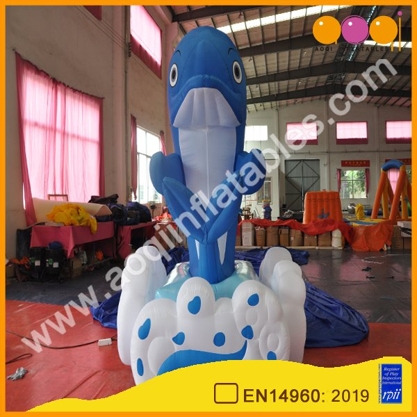 Promotional PVC Inflatable Dolphin Toy Animal Model Giant Inflatable Dolphin (AQ56198)