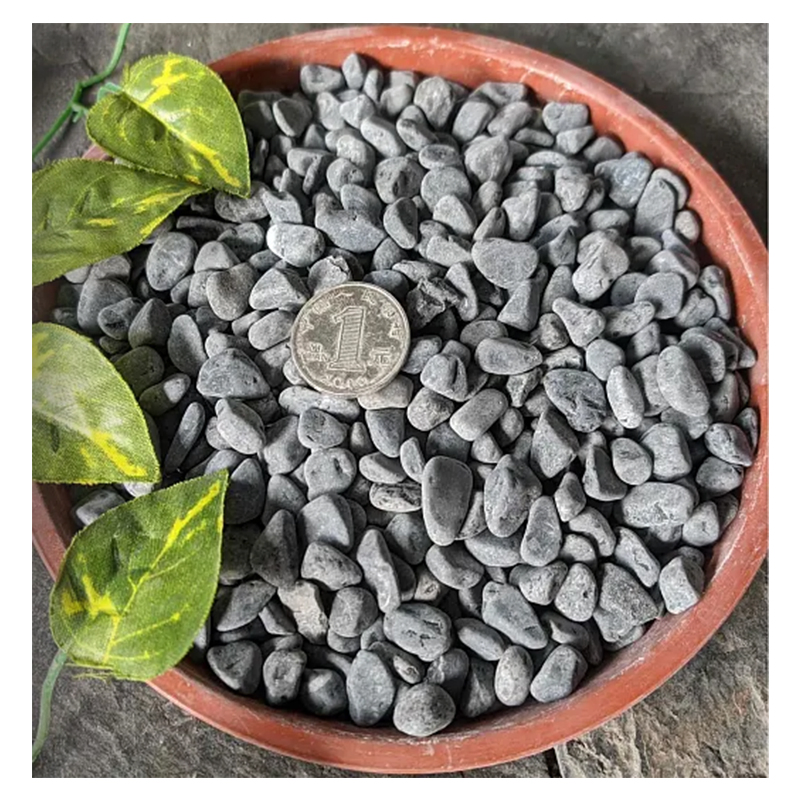 Premium Black Decorative Pebbles for Elegant Garden Landscaping