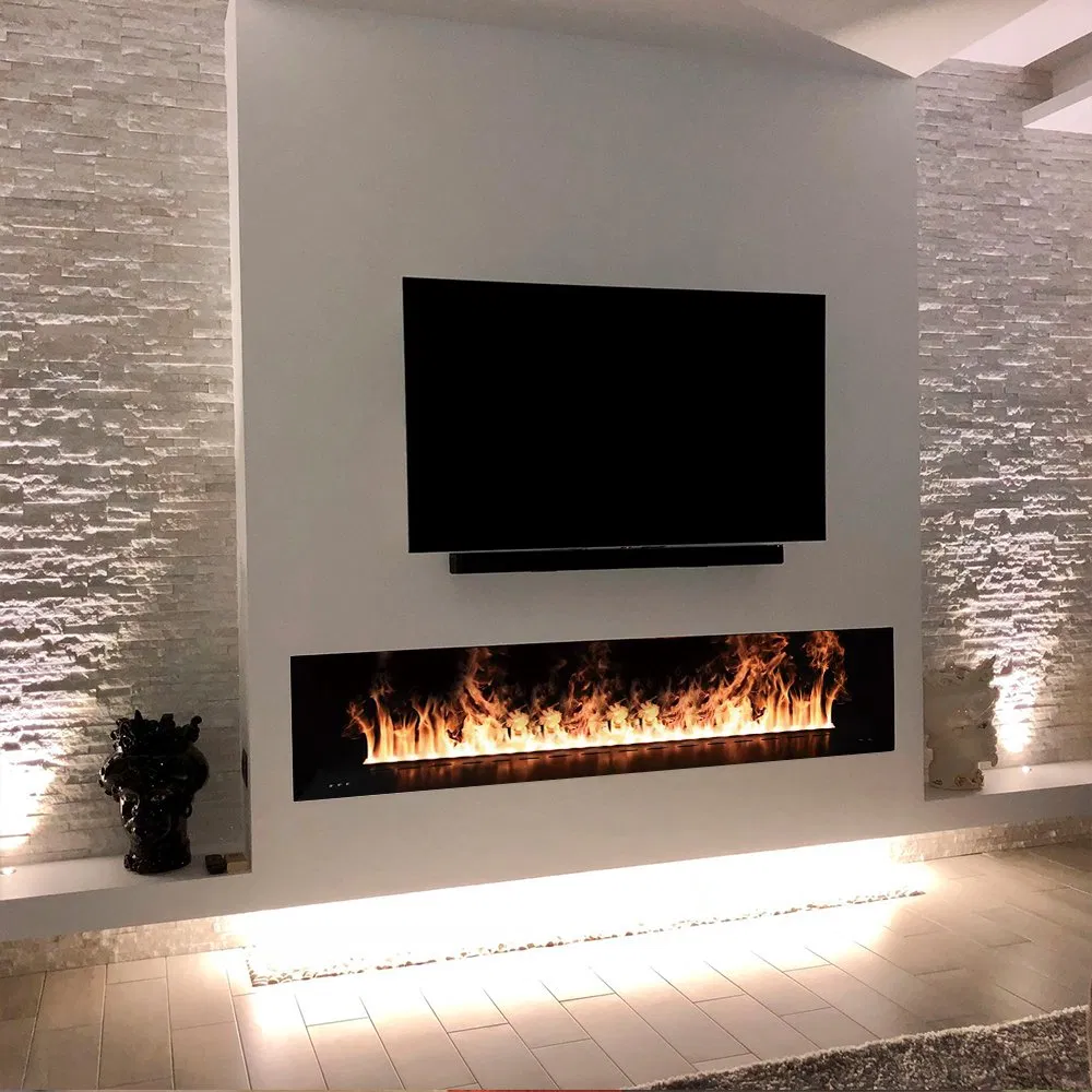 Factory Custom Made 3D Mist LED Atomization Flame 232cm Electric Water Steam Fireplaces