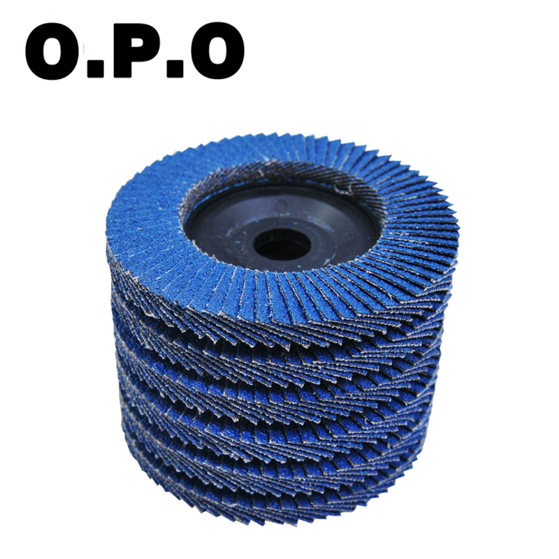 Customized Blue Abrasive Flap Discs for Metal Finishing