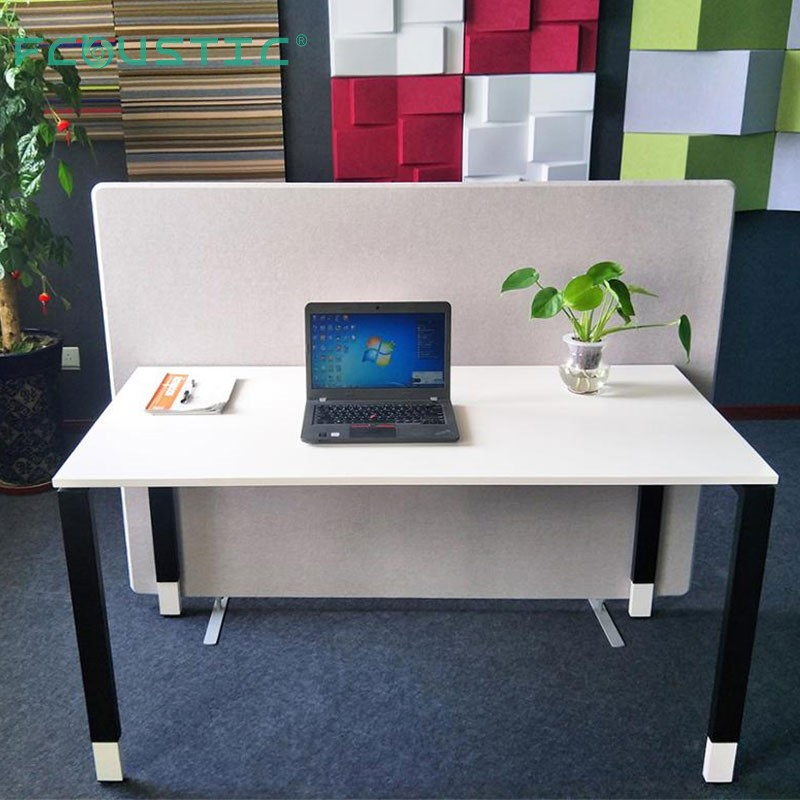 Office Sound Insulation Freestanding Partition Screen Eco-Friendly Noise Control Material Pet Acoustic Panel Desk Cubicles