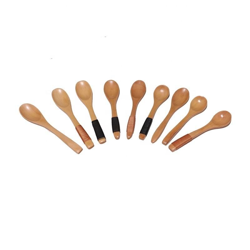 Customized Eco- Friendly Wooden Spoon High Quality Natural Wood Spoon for Family Portable Soup Set for Kids