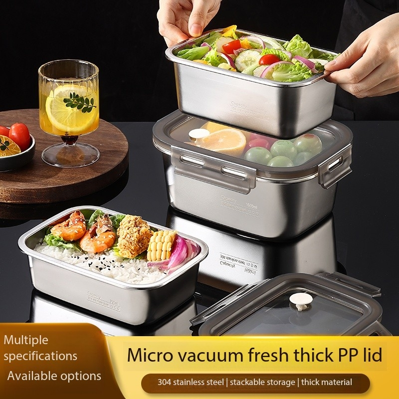 Stainless Steel Lunch Box, Leak - Proof Food Container, Bento Box