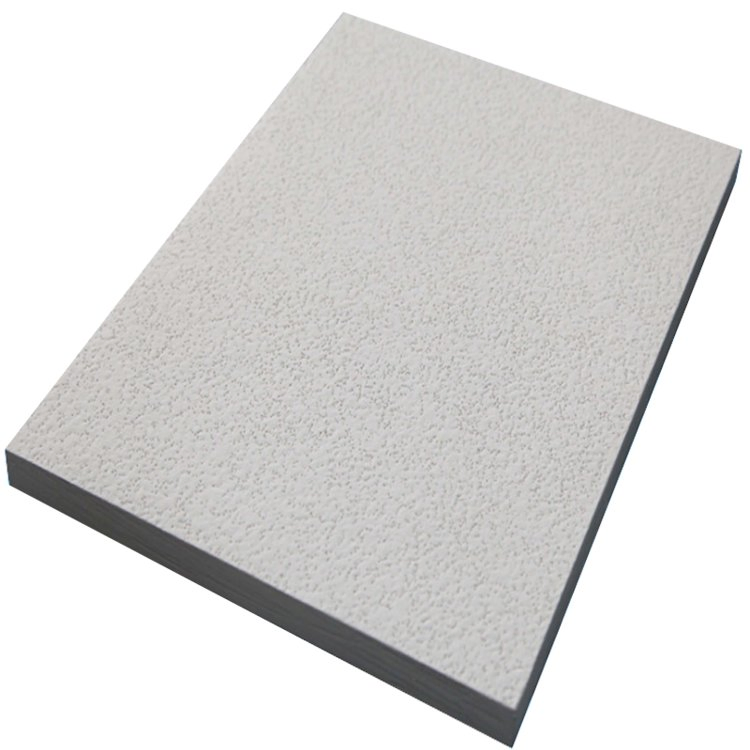 Surface Finished Fiberglass Decorative Acoustic Fiber Glass Wool Heat Insulation Ceiling Tile
