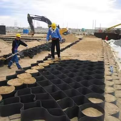 Durable HDPE Geocell System for Driveway and Gravel Stabilization