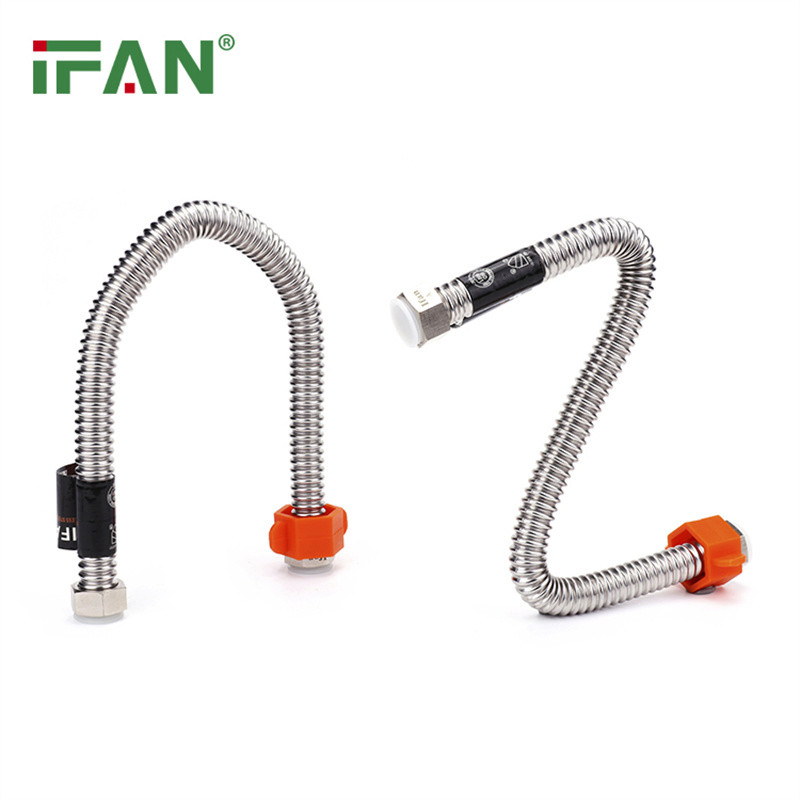 Ifan Water 304 Stainless Steel Corrugated Pipe Tube Shower Flexible Hose Corrugated Pipe