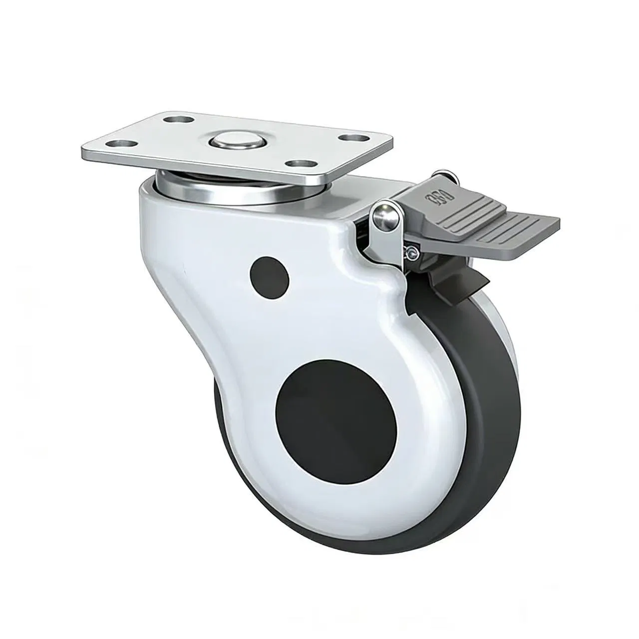 3-Inch Anti-Slip, Rust-Proof, Silent Swivel Casters for Hospital Beds.