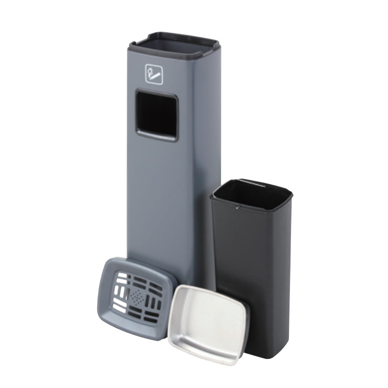 Plastic Stainless Commercial Can Rust-Resistant Steel Receptacle Ash Bin for Conference Room