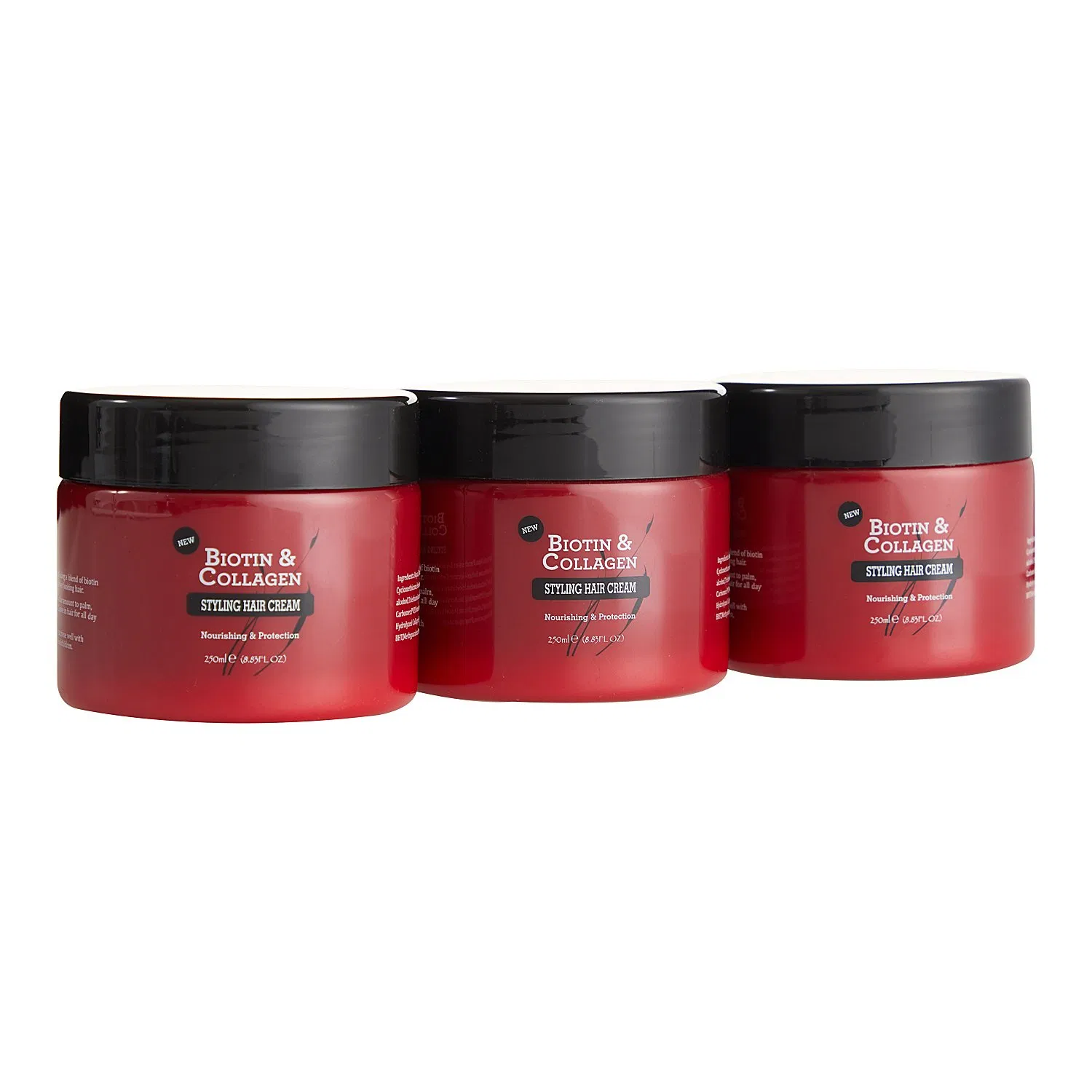 Biotin & Collagen Hair Care Cream Private Label for African Hair Styling Cream 250ml