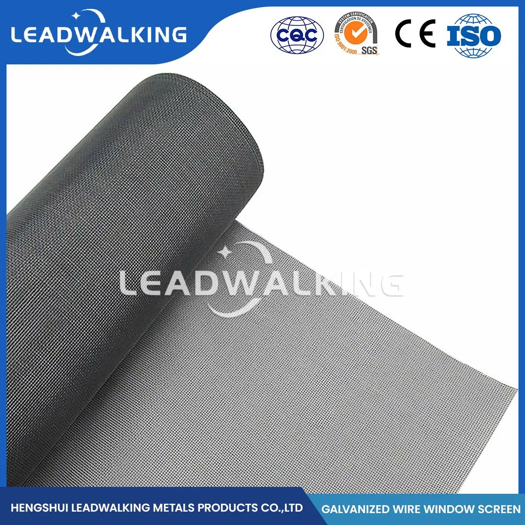 Leadwalking Plain Weave Window Screen 0.8m-1.8m Width Zinc-Plated Window Screen Suppliers High-Quality China Modern Design Style Galvanized Window Screen