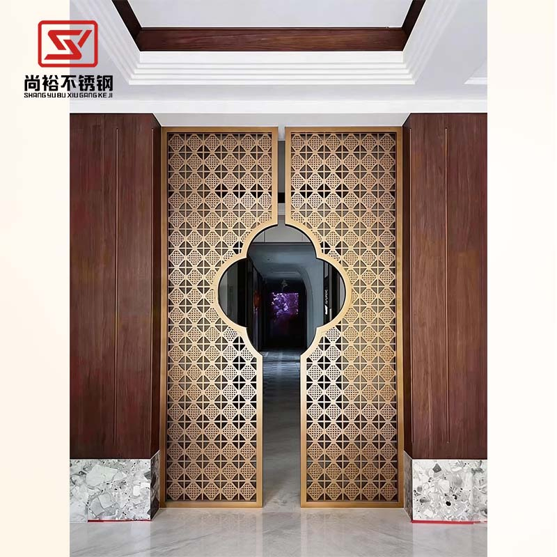 Laser Cut Metal Room Divider High Standard Metal Room Divider Custom Dubai Room Stainless Steel Partition