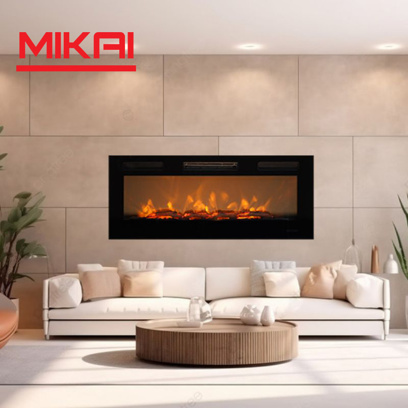1.4m Length Indoor Wall Mounted Decorative LED Fireplace Steam Electric Fireplace