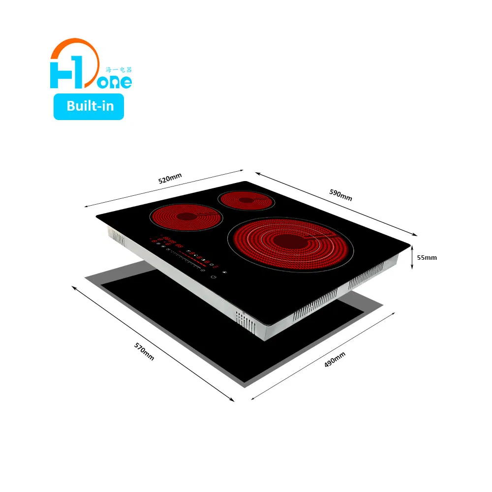 H-One 60cm Vitro Ceramic Hob Vietnam Infrared Cooker Built in Produtos PARA Cozinha with Child Lock