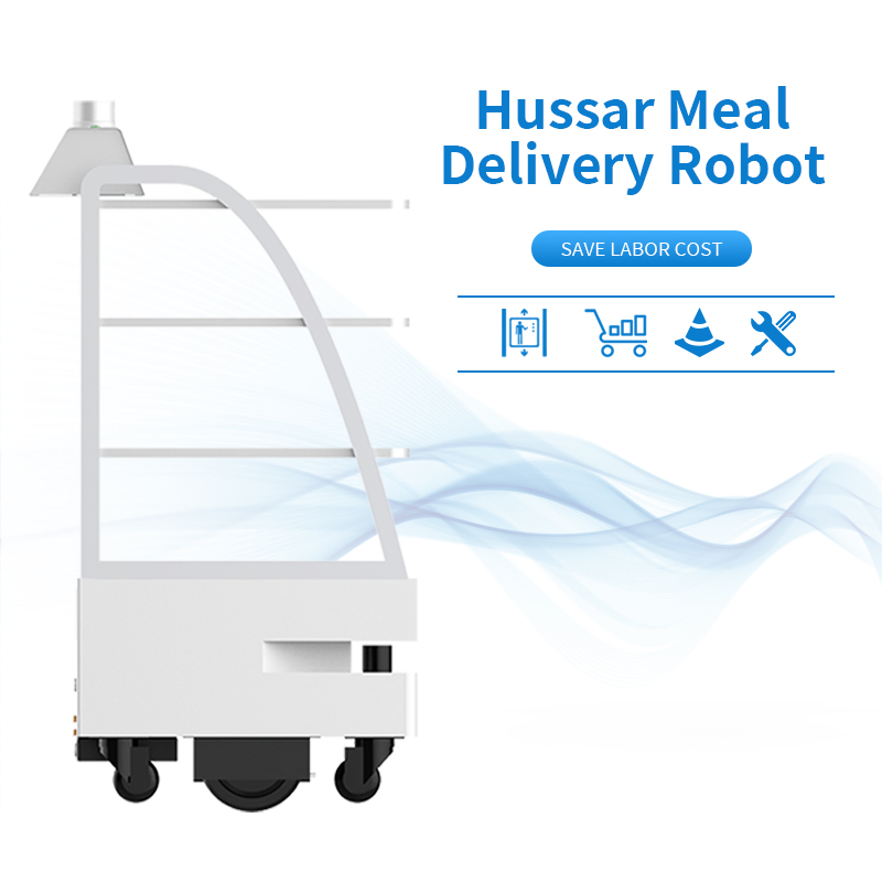 Factory Price Meal Delivery Auto Food Cart Fully Intelligent Control Food Delivery Robot
