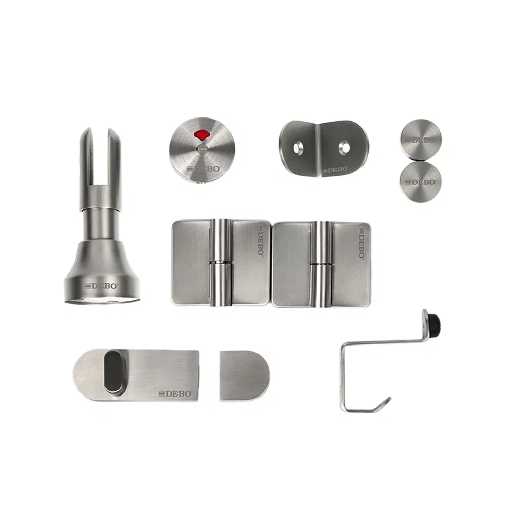 Debo Latest Design HPL Washroom Cubicle Accessories Compact Toilet Partition Manufacturer