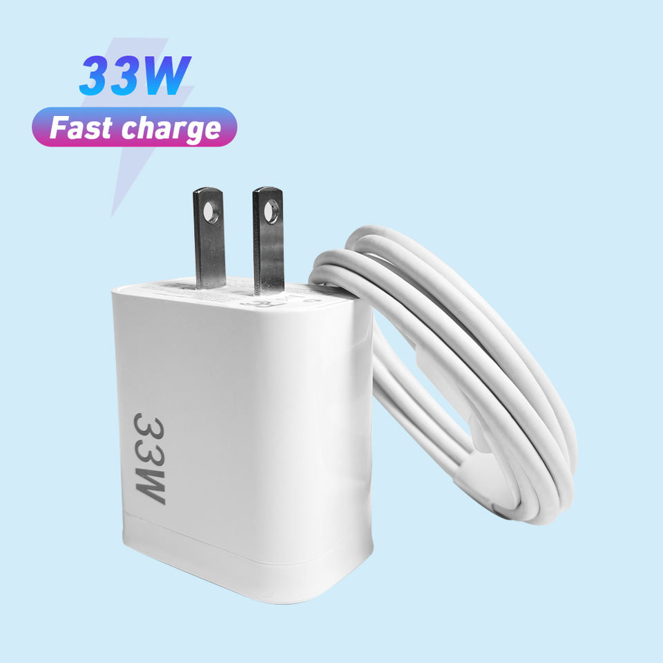 Original Pd 33W USB Fast 2 Prot USB3.0 Phone Charger C Fast Phone Wall Charger Adapter