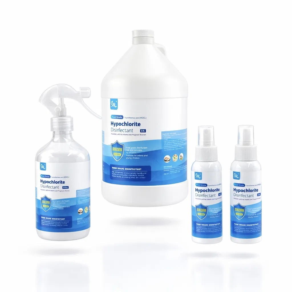 Hypochlorous Acid Solution Alcohol Free 99.99% Germ Killing Power Food Grade Suitable for Allergies Skin Friendly