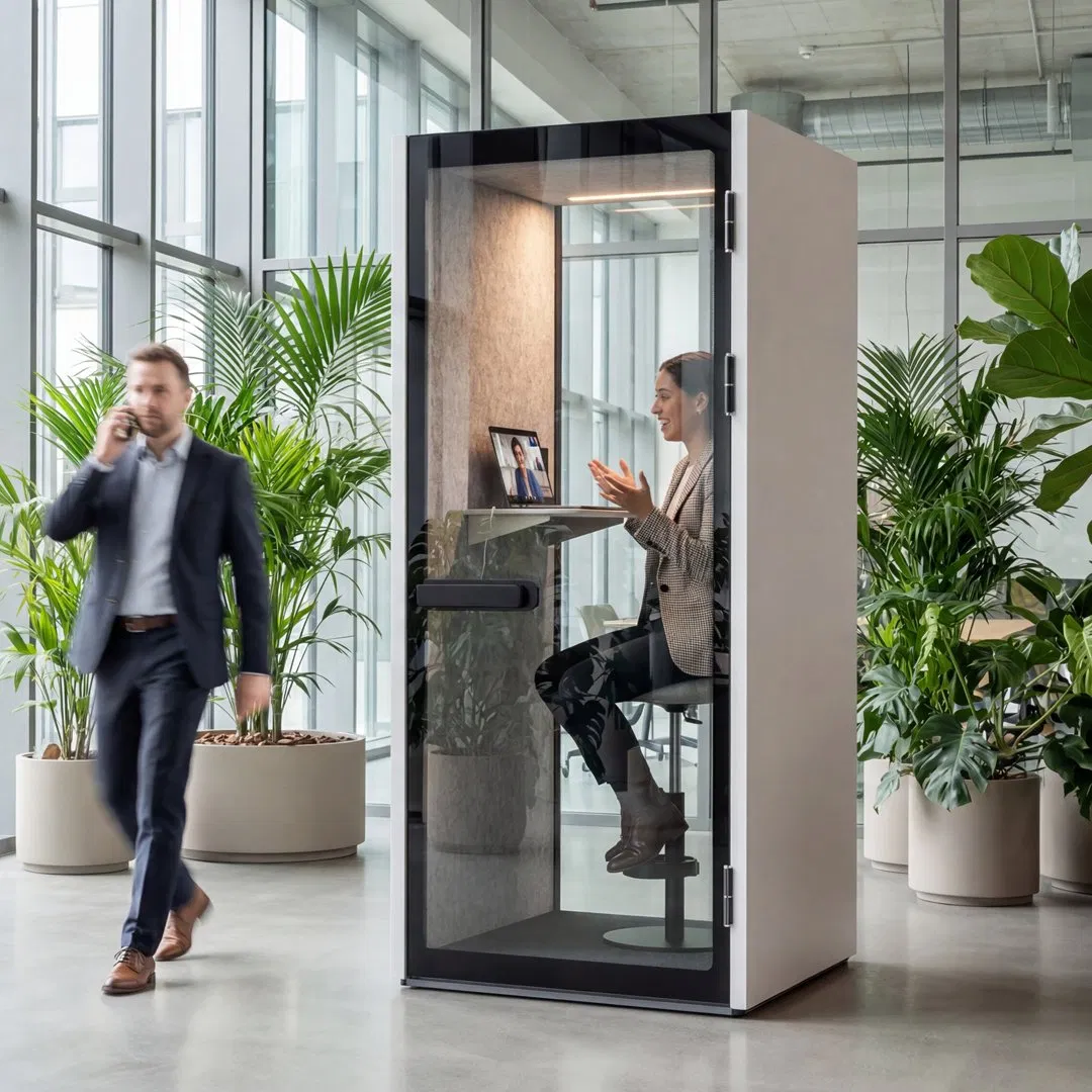 Movable Acoustic Phone Booth Soundproof Interview Pod