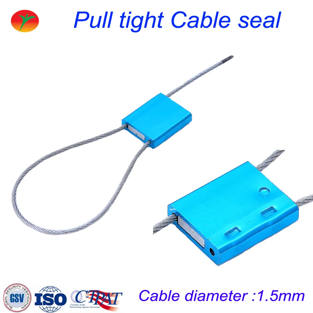Metal Truck Cargo Security Cable Seal with 1.5mm Cable Diameter