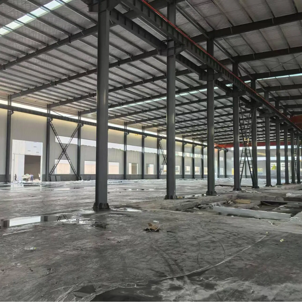 Customized Galvanized Steel Structure Prefab Industrial Building Factory with H Beam/Purlin/Wall/Roof Panel Anti Corrosion