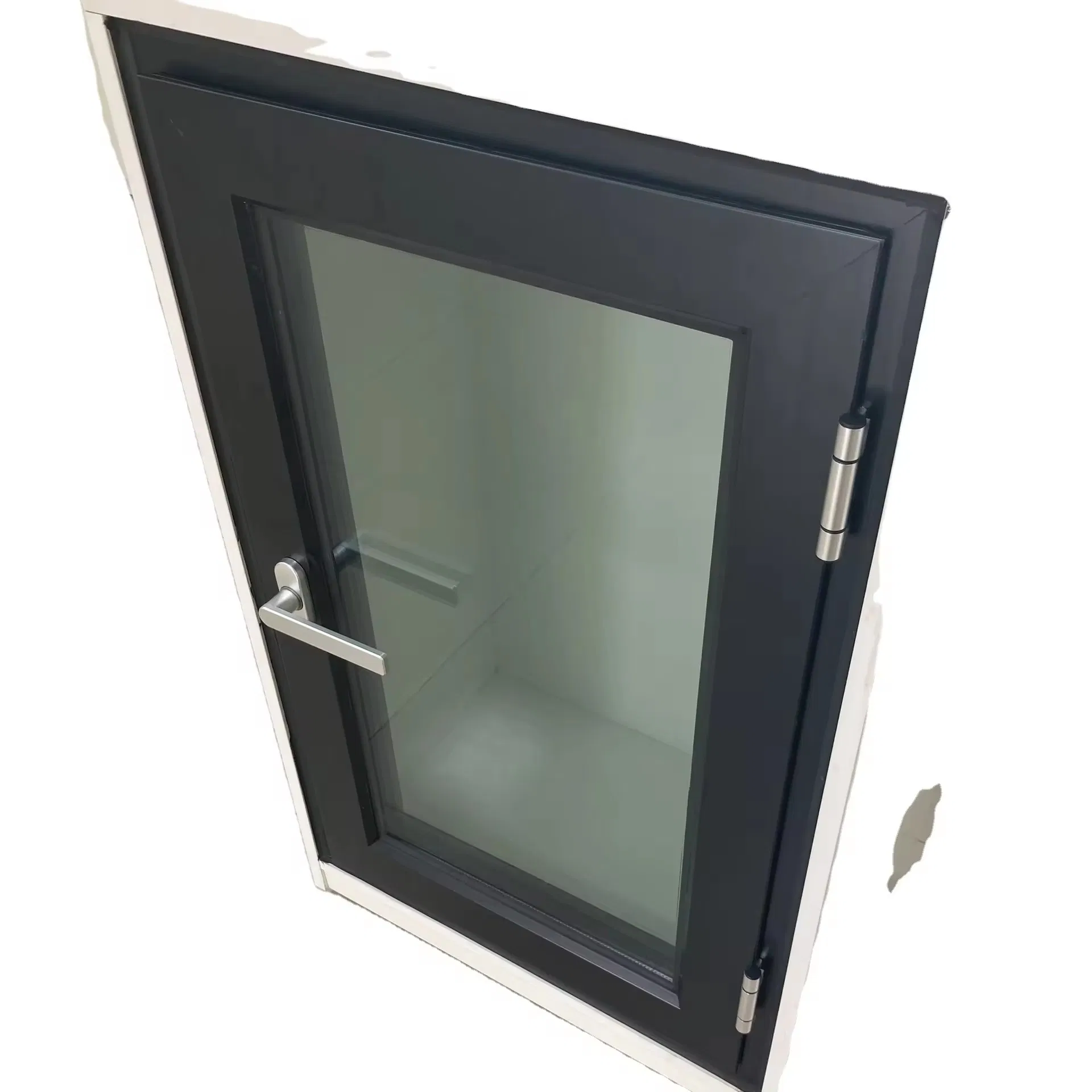 Modern Casement Windows Double Glazed Sound Proof Insulated Waterproof Glass Graphic Design Aluminum Alloy Swing Window