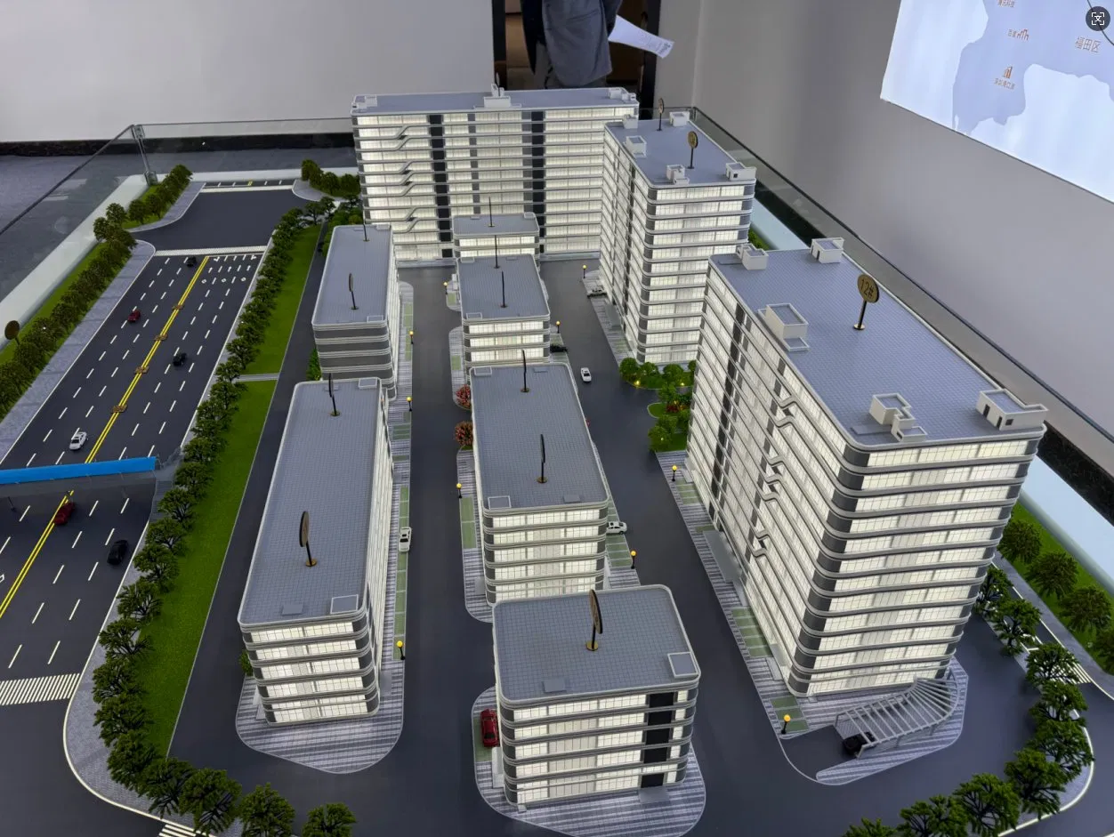 3D Industrial Park Comprehensive System Planning Building Scale Model