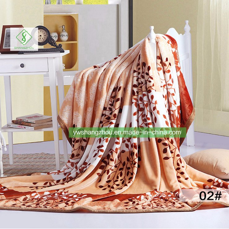 Soft Printed Flannel Blanket for Sofa Winter Warm Fashion Bedshee