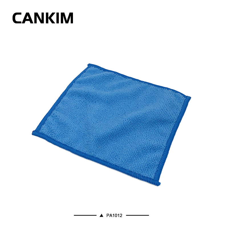 Square Blue Color Cotton Polishing Cloth Wine Glass Polishing Cloth Glasses Polishing Cloths