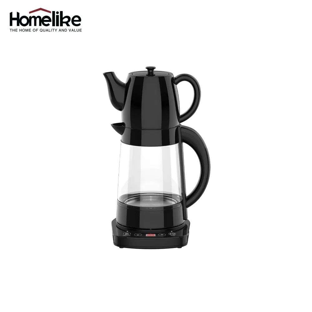 Kitchen Appliance Coffee and Tea Kettle 1.7L Turkey Automatic Electric Ceramic and Glass Tea Maker Machine