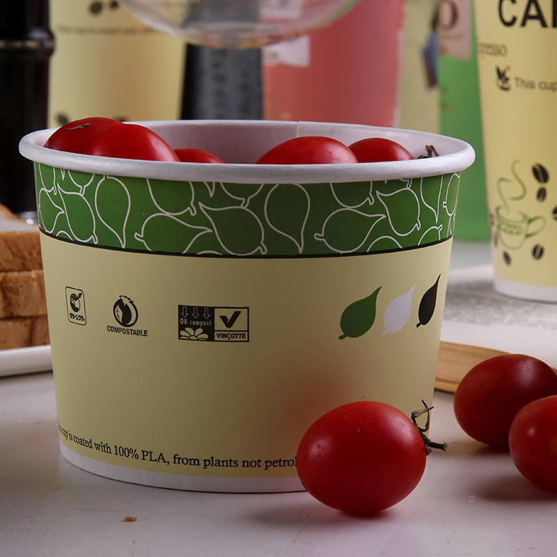 Бумажная чашка 16oz с крышкой WM17