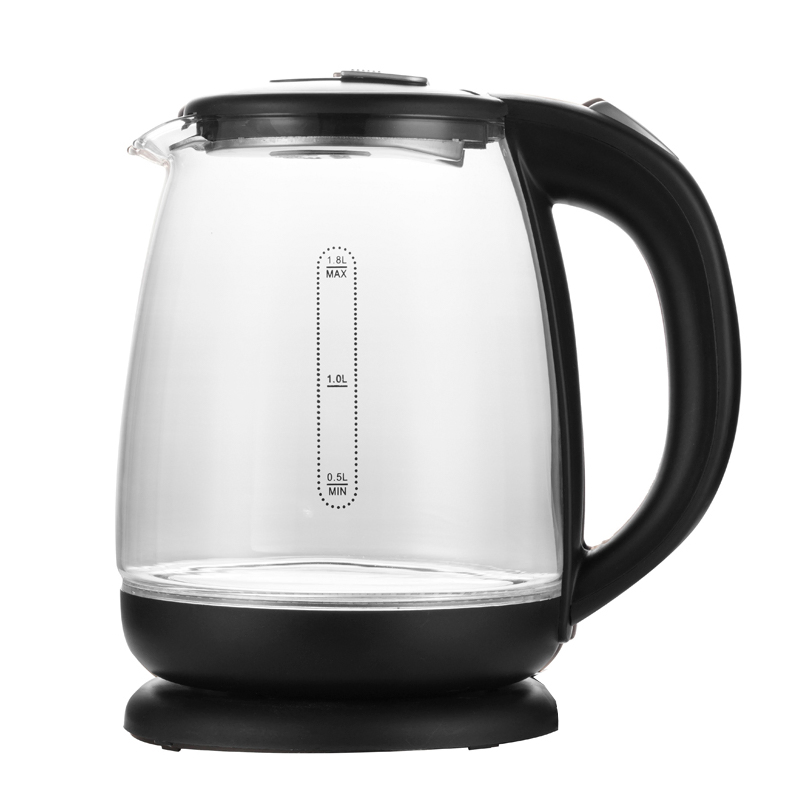 1800W Water Heater Glass Electric Kettle with LED Light Electric Kettles Jug Cheap Price Glass Kettle