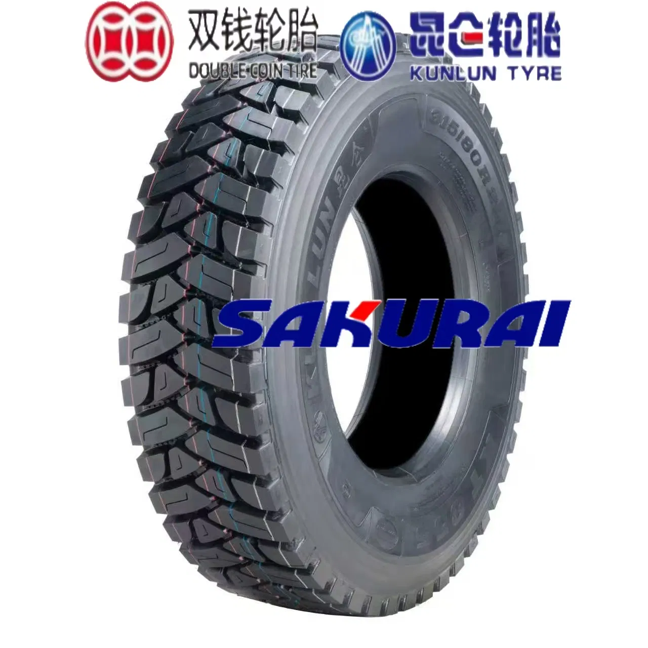 Kunlun TBR Double Coin 315/80R22.5 22PR KT890 Drive Truck Tire