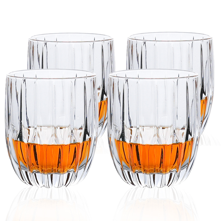 Free Sample Best Whiskey Glassware 300ml Lead-Free Cocktail Glass Cups Crystal Whiskey Glasses Engraved Whiskey Glass
