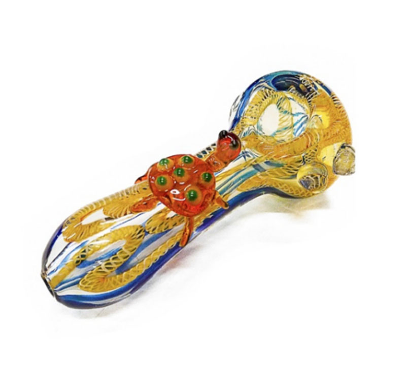 Colored Glass Oil Burner Sweet Puff Smoking Pipe Hand Water Pipe