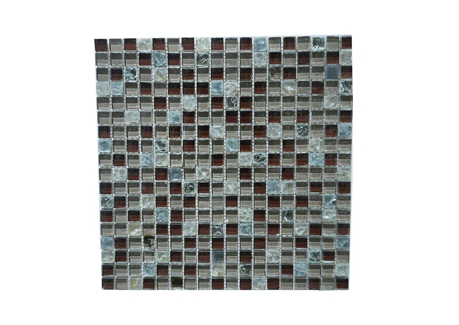 Мозаика для бассейна бело-голубая ирисового стекла