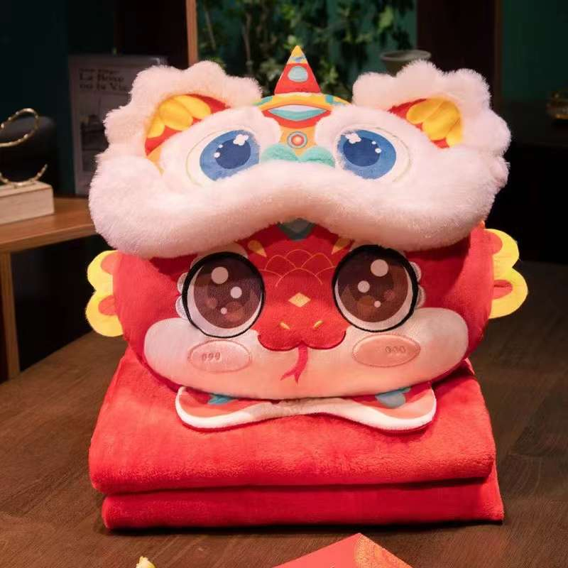 2025 Zodiac Image Snake 2 in 1 Pillow and Blanket