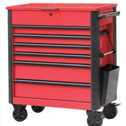 Мобильный металлический инструментальный шкаф на колесах с 7 ящиками
