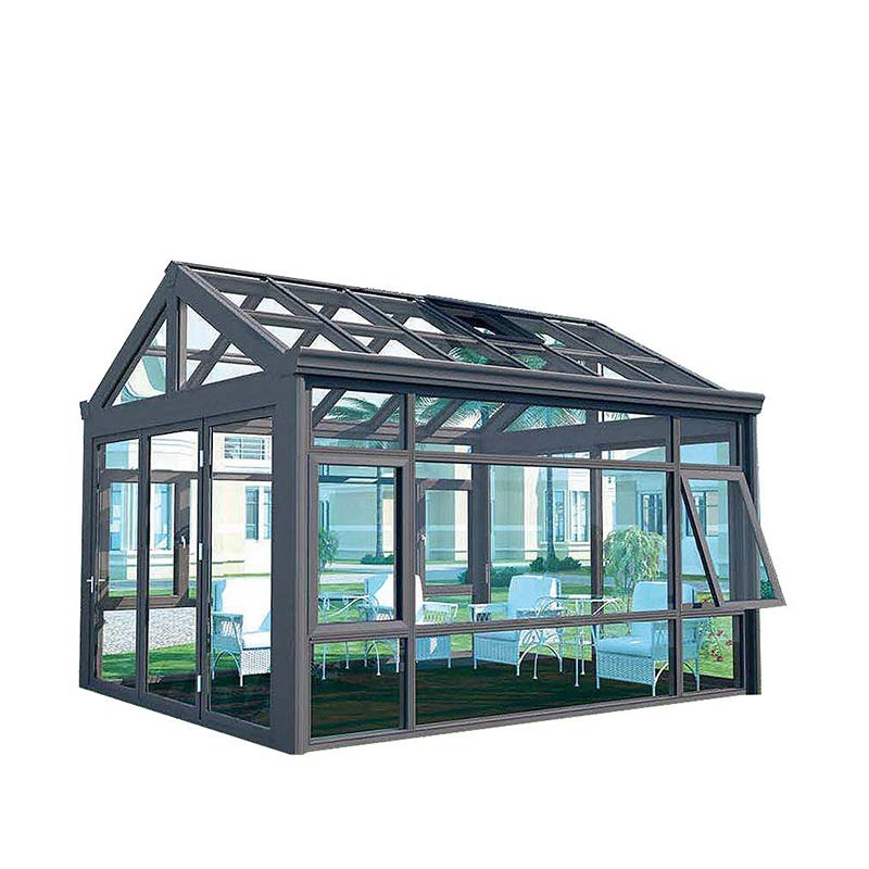Customized Thermal Break Sunroom Aluminium Prefabricated Container Sunrooms Glass Houses