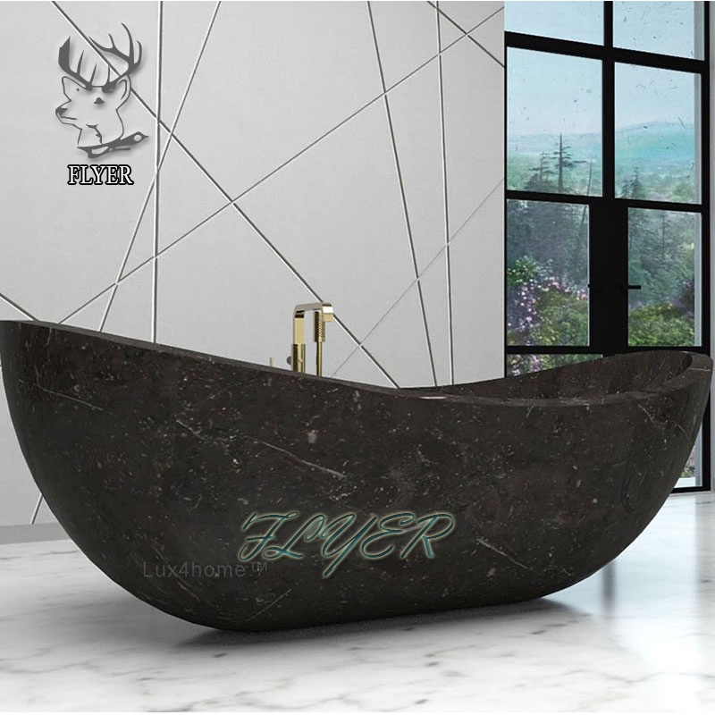 Каменная ванна из мрамора, современный дизайн