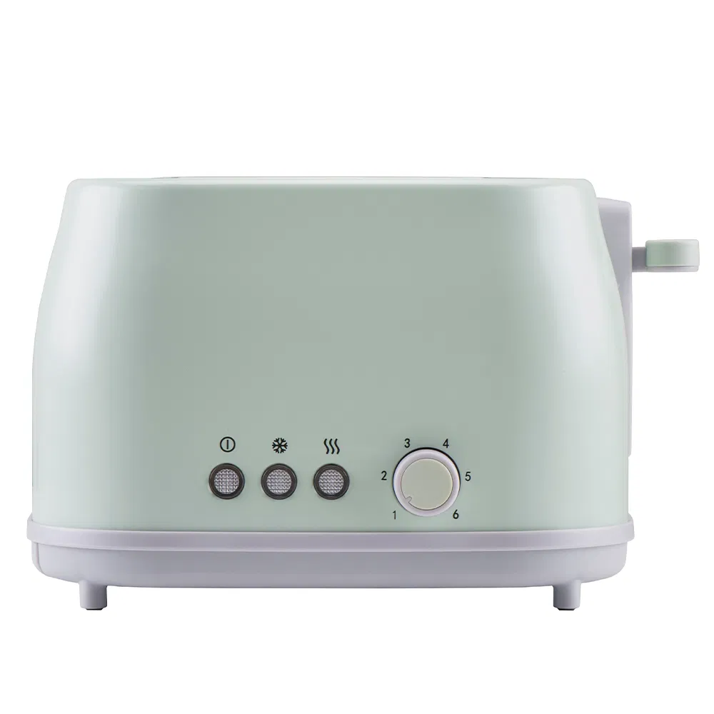Home Kitchen Stainless Steel Toaster 2 Slices Smart Toaster with Lid and Extra Wide Slot