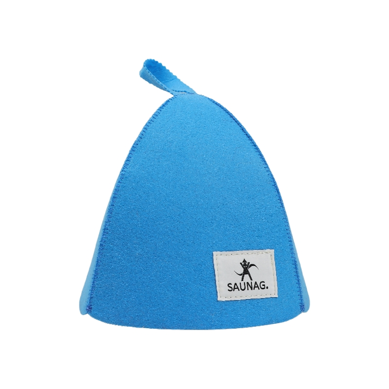 Wool Sauna Hat Eco-Friendly Insulating Hats for SPA, Sauna Room, Bathhouse, Comfortable, Breathable, Hand Finished