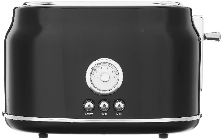 Fashionable 2 Slice Wide Slot for Bread Bagels 5 Adjustable Settings Toaster