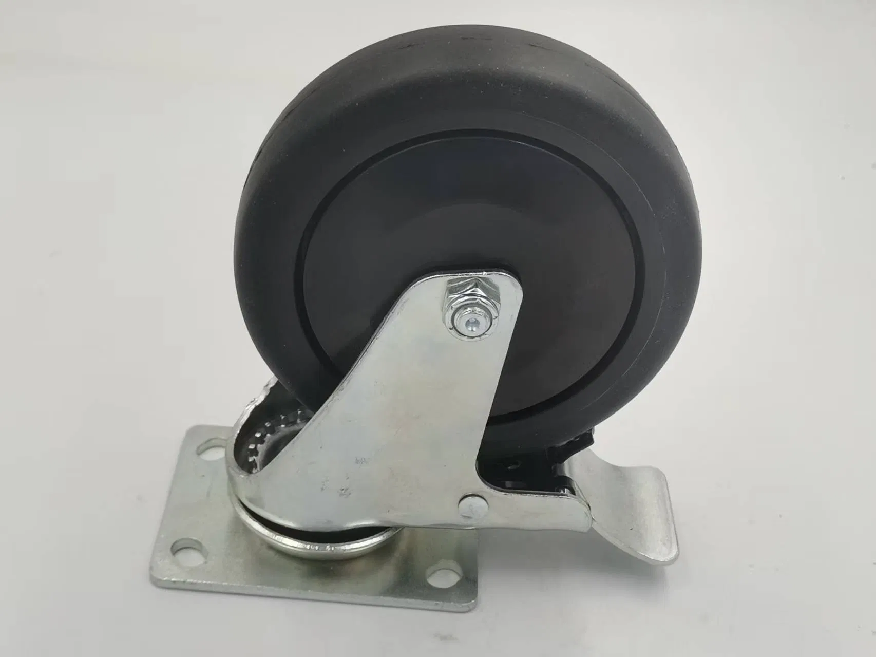 5inch Industrial Swivel Top Plate Caster Wheel Conductive Rubber Wheel