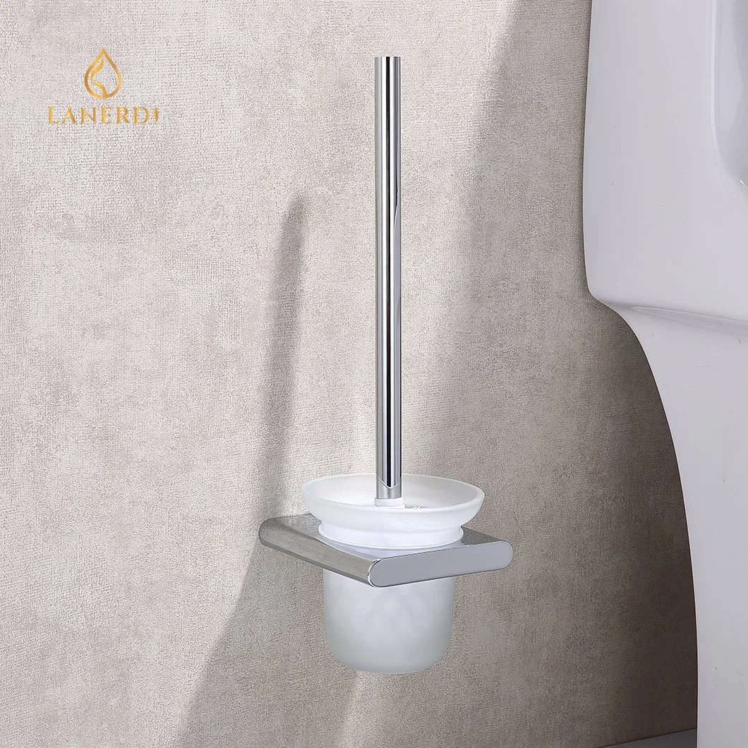 Настенный держатель для ершика Anmei Premium с чашей из стекла